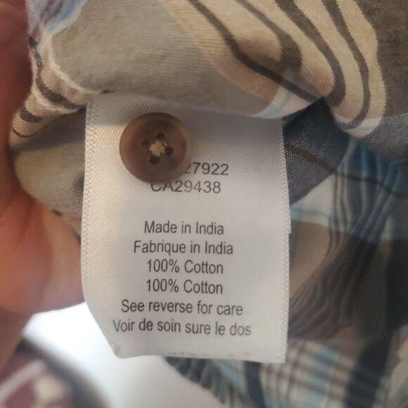 Mountain Khakis Men's Tomahawk Short Sleeve Shirt Size XXL Blue Plaid w/ Pocket - Picture 15 of 16